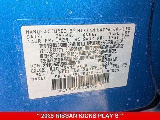 2025 Nissan Kicks Play S