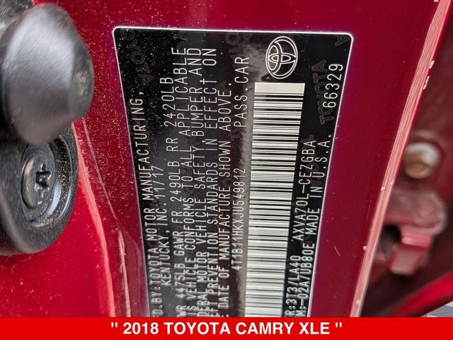 2018 Toyota Camry XLE
