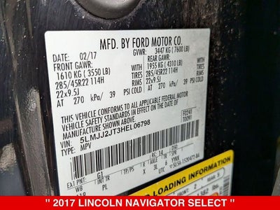 2017 Lincoln Navigator Select