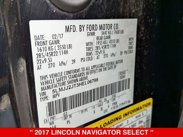2017 Lincoln Navigator Select