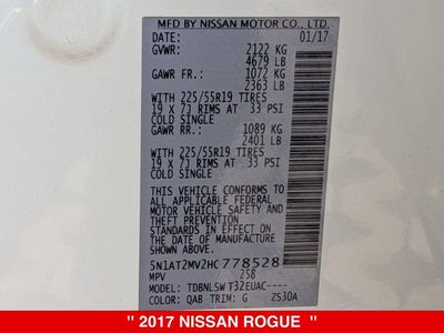 2017 Nissan Rogue SL