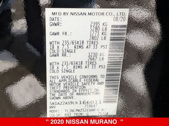 2020 Nissan Murano S