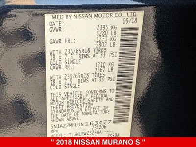 2018 Nissan Murano S