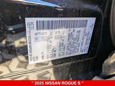 2025 Nissan Rogue S AWD NISSAN CERTIFIED