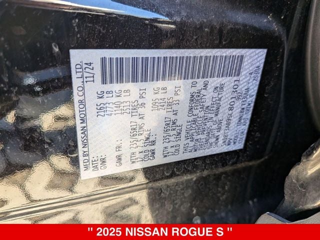 2025 Nissan Rogue S AWD NISSAN CERTIFIED