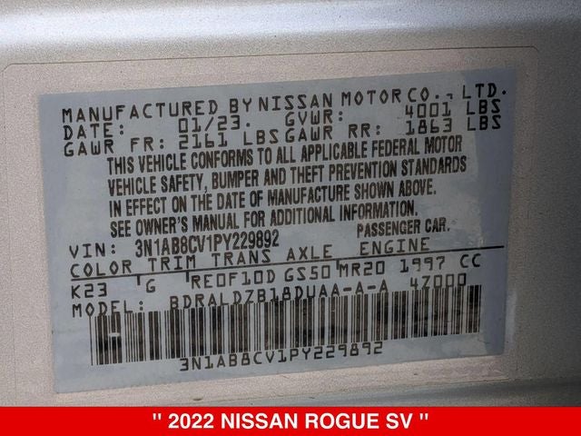 2022 Nissan Rogue SV