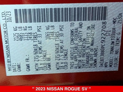 2023 Nissan Rogue SV