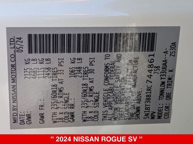 2024 Nissan Rogue SV