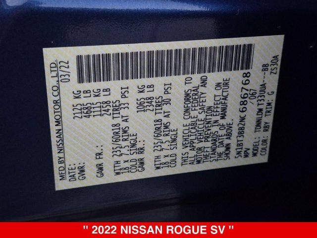 2022 Nissan Rogue SV