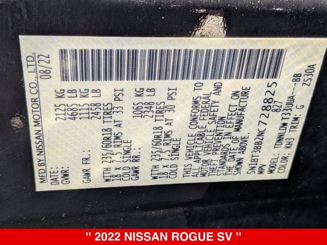 2022 Nissan Rogue SV