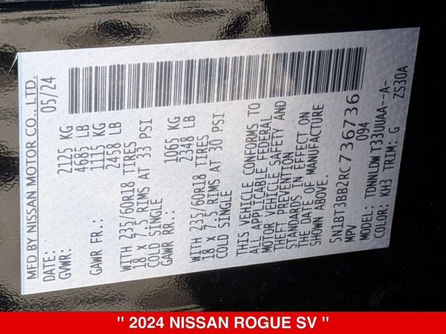 2024 Nissan Rogue SV