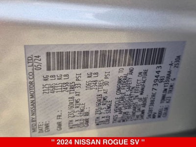 2024 Nissan Rogue SV
