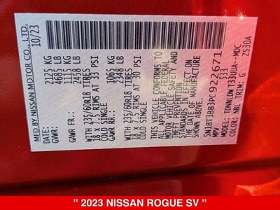 2023 Nissan Rogue SV