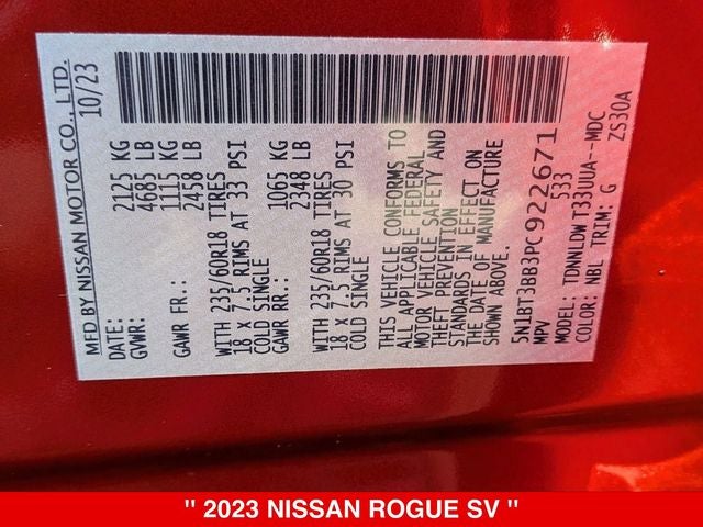 2023 Nissan Rogue SV