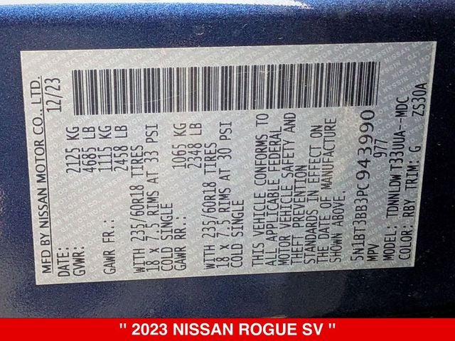 2023 Nissan Rogue SV
