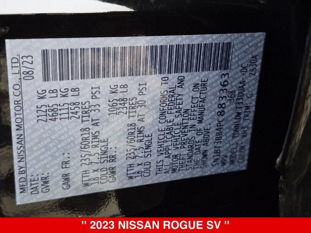 2023 Nissan Rogue SV