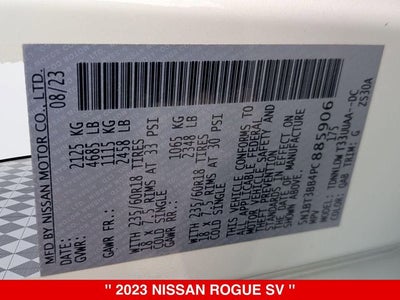 2023 Nissan Rogue SV