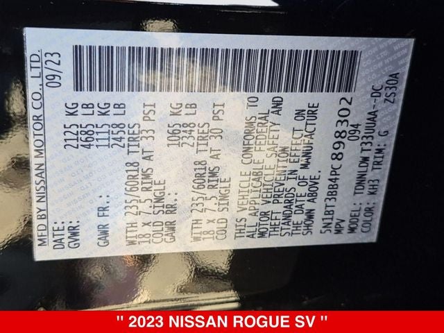 2023 Nissan Rogue SV