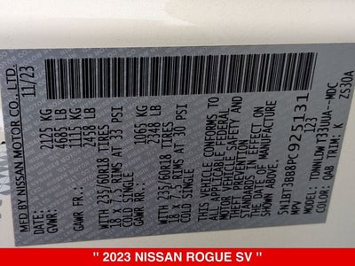 2023 Nissan Rogue SV