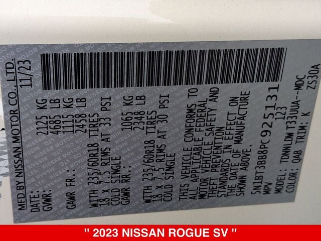 2023 Nissan Rogue SV