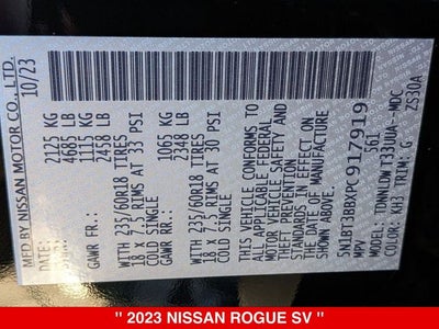 2023 Nissan Rogue SV