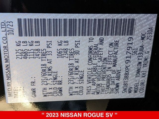 2023 Nissan Rogue SV