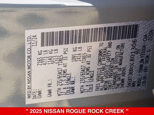2025 Nissan Rogue Rock Creek®