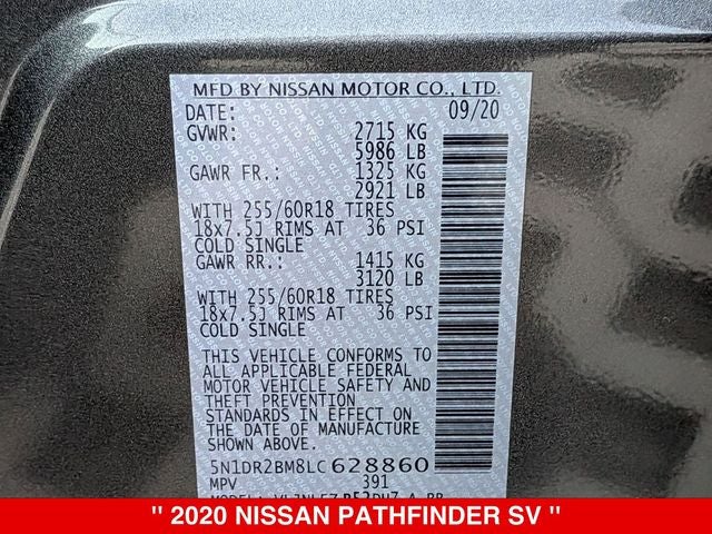 2020 Nissan Pathfinder SV 4WD