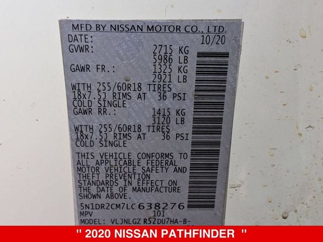 2020 Nissan Pathfinder SL