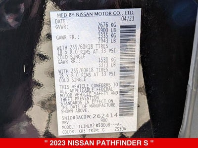 2023 Nissan Pathfinder S