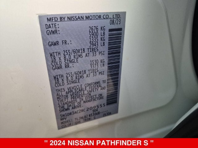2024 Nissan Pathfinder S