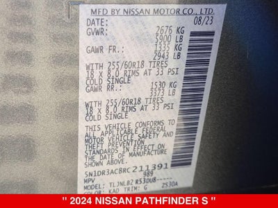 2024 Nissan Pathfinder S