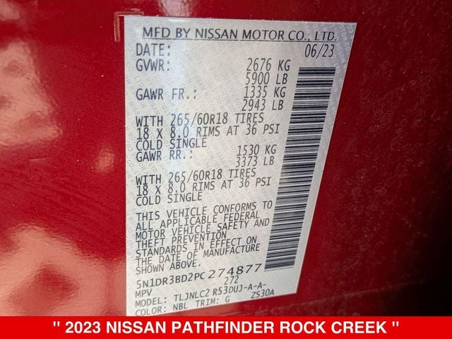 2023 Nissan Pathfinder Rock Creek