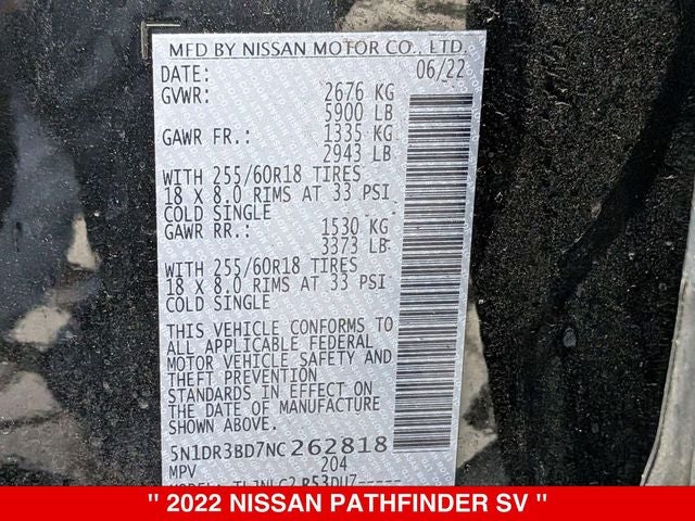 2022 Nissan Pathfinder SV 4WD