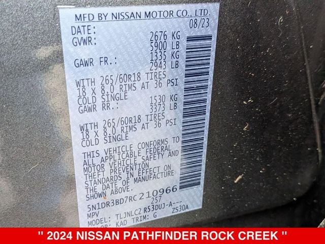 2024 Nissan Pathfinder Rock Creek®