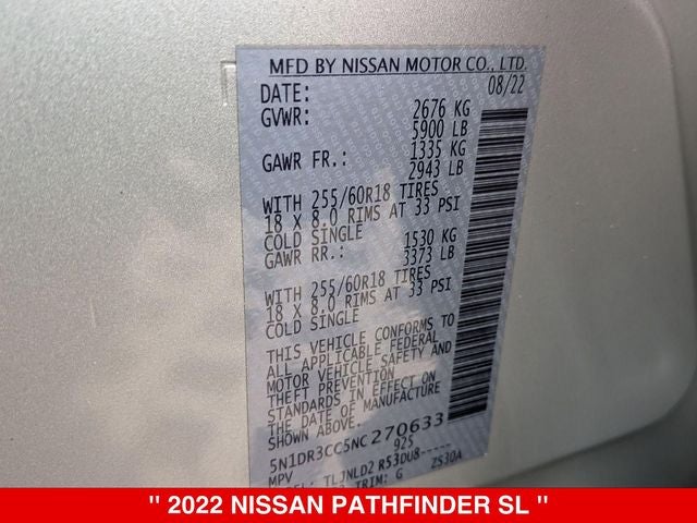 2022 Nissan Pathfinder SL