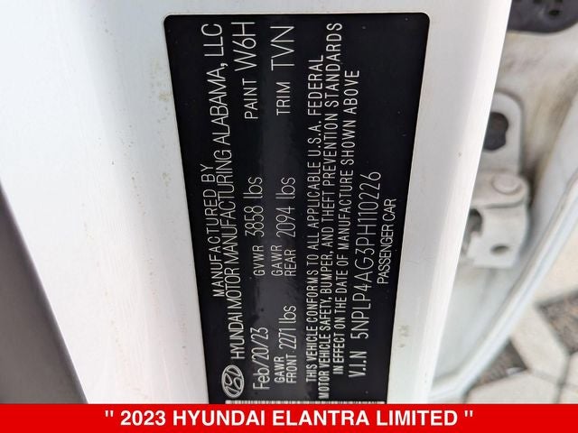 2023 Hyundai Elantra Limited