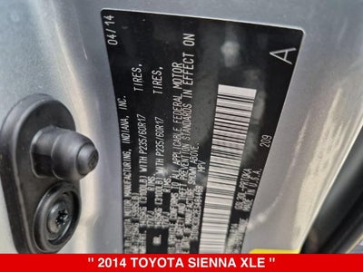 2014 Toyota Sienna XLE 8 Passenger