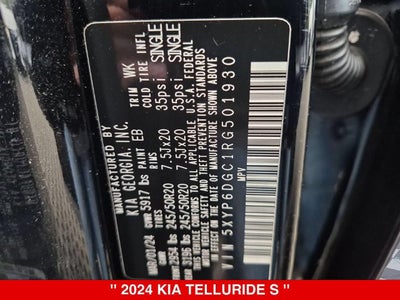 2024 Kia Telluride S