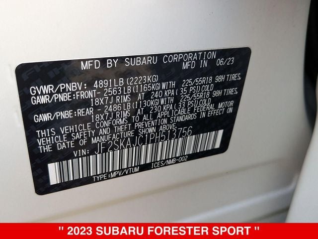 2023 Subaru Forester Sport
