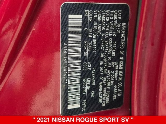 2021 Nissan Rogue Sport SV