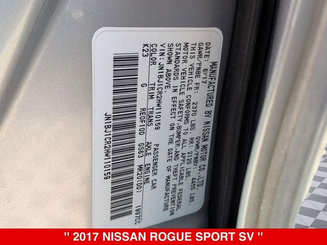 2017 Nissan Rogue Sport SV
