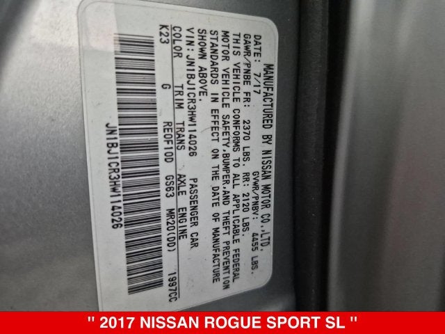 2017 Nissan Rogue Sport SL