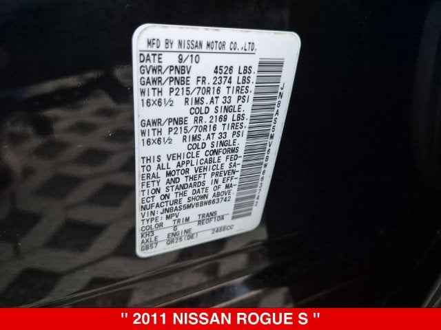 2011 Nissan Rogue S