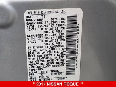 2017 Nissan Rogue S