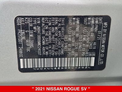 2021 Nissan Rogue SV AWD