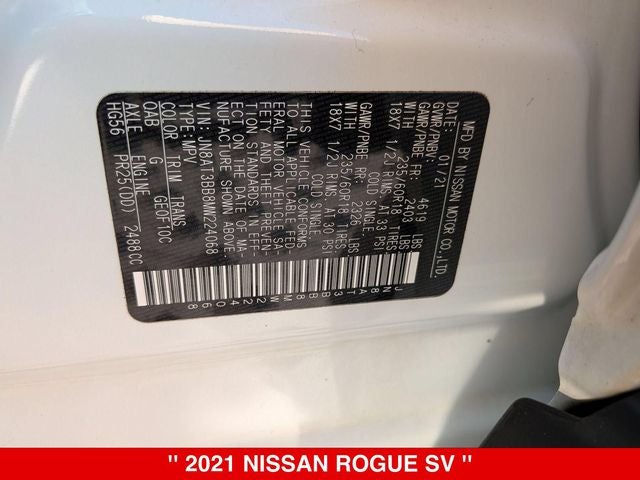 2021 Nissan Rogue SV