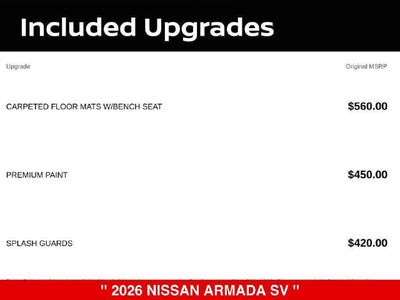 2026 Nissan Armada SV