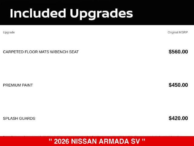 2026 Nissan Armada SV