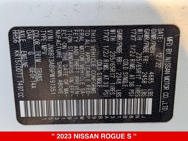2023 Nissan Rogue S